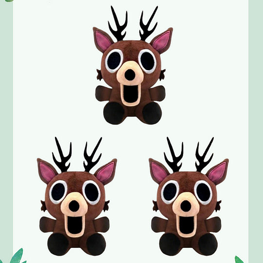 BOSALY 7.9" Q-version Deer Plush Toy - Game 99 Nights in The Forest, Lovely Design Game Character Deer Stuffed Animals, Soft & Huggable Game Plushies, Ideal Valentine Christmas Gifts to Fans (1pc)