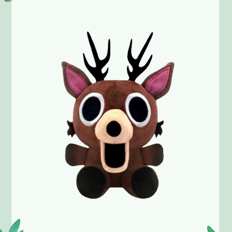 BOSALY 7.9" Q-version Deer Plush Toy - Game 99 Nights in The Forest, Lovely Design Game Character Deer Stuffed Animals, Soft & Huggable Game Plushies, Ideal Valentine Christmas Gifts to Fans (1pc)