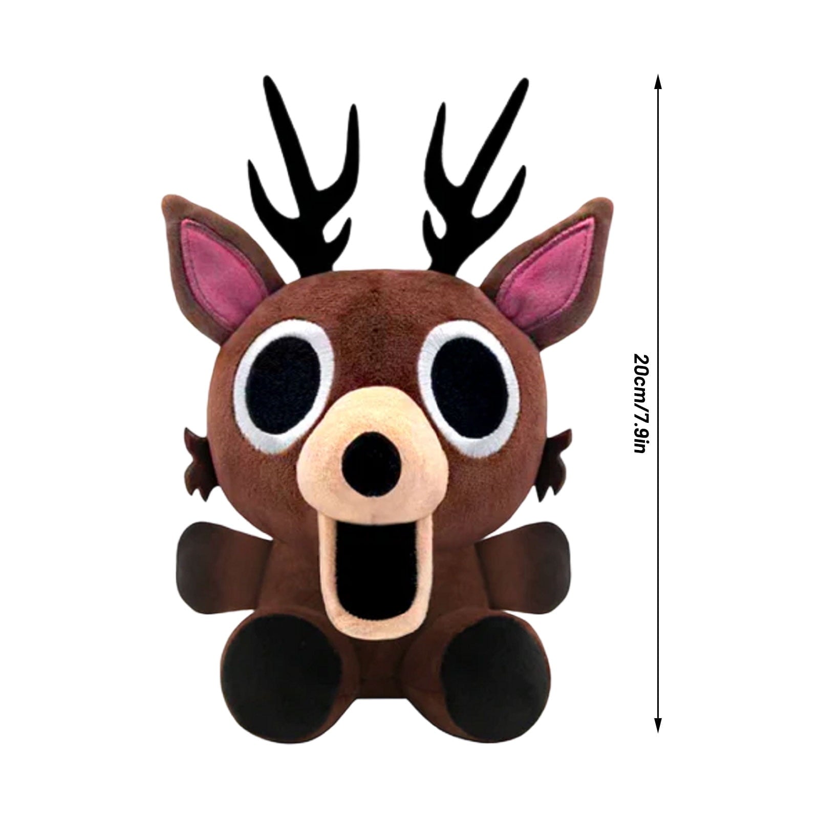 BOSALY 7.9" Q-version Deer Plush Toy - Game 99 Nights in The Forest, Lovely Design Game Character Deer Stuffed Animals, Soft & Huggable Game Plushies, Ideal Valentine Christmas Gifts to Fans (1pc)
