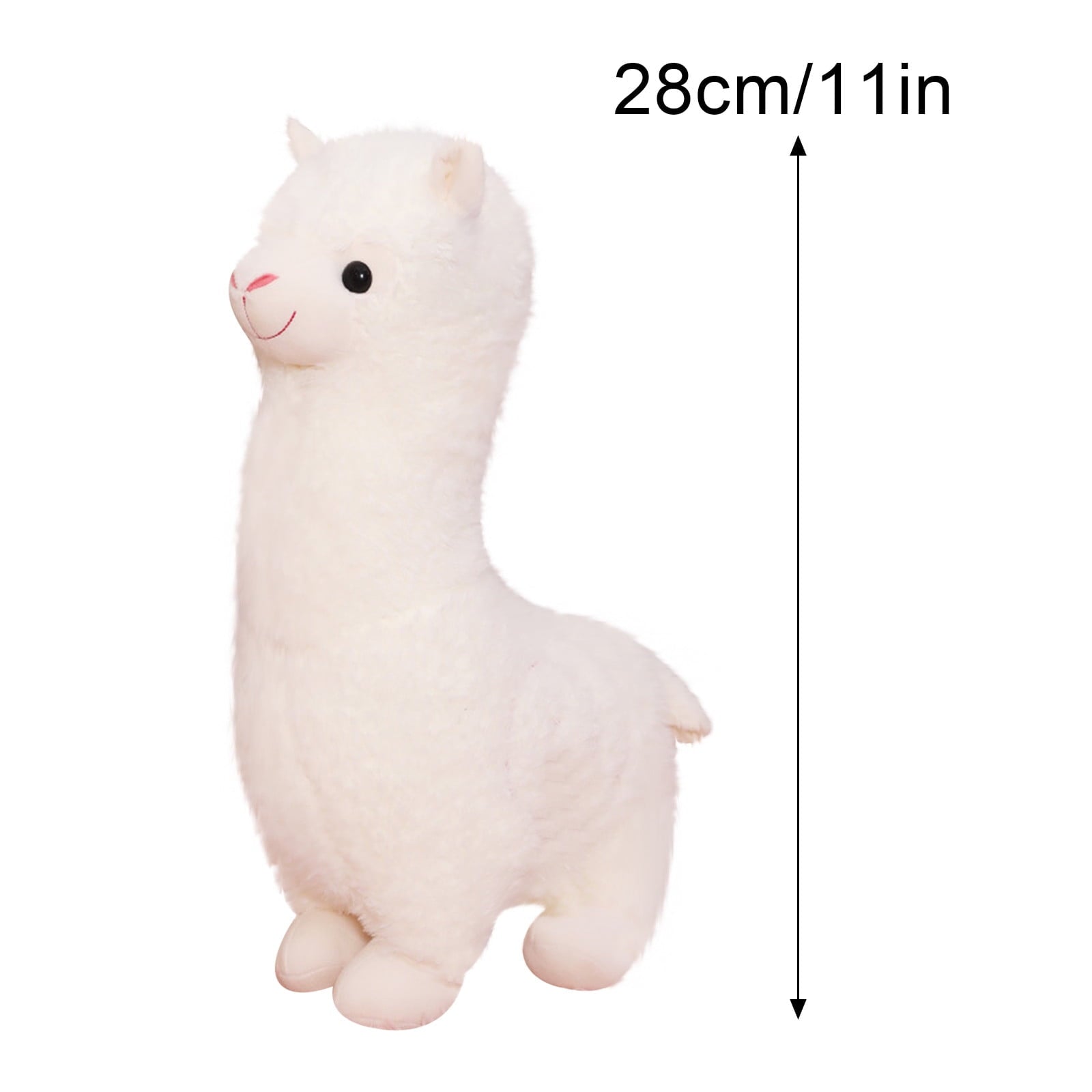 Apmemiss Clearance Alpaca Plush Toy, Llama Stuffed Animal Cute Soft Hug Washable Pillow Fluffy Kawaii Alpaca Plush Doll Gift for Girls Birthday Wedding Home Decor Valentines Day Gifts, 11 inch