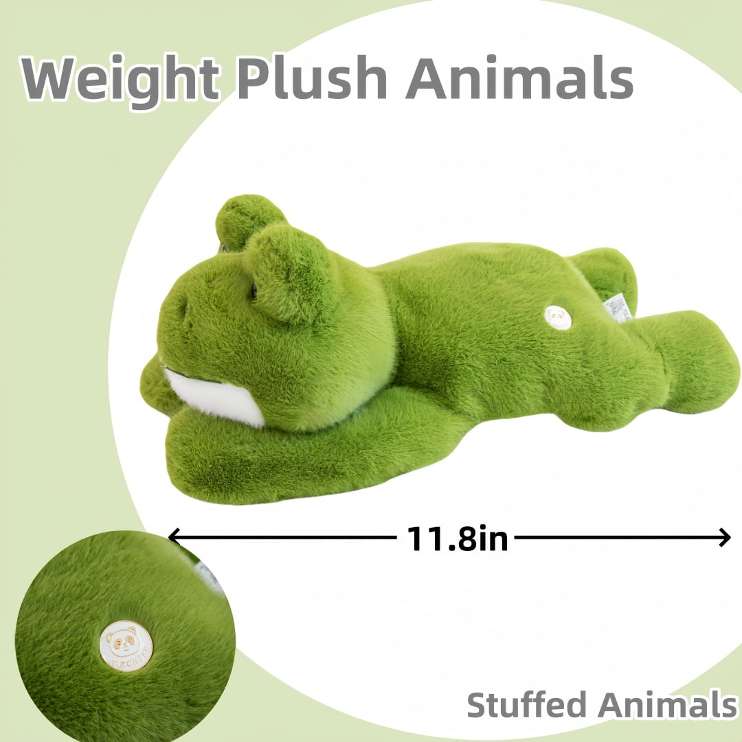 Weight Plush Frog Stuffed Animal Plush Cushion - Soft Frog Plush Toy Pillow Home Decor Gift - 11.8''