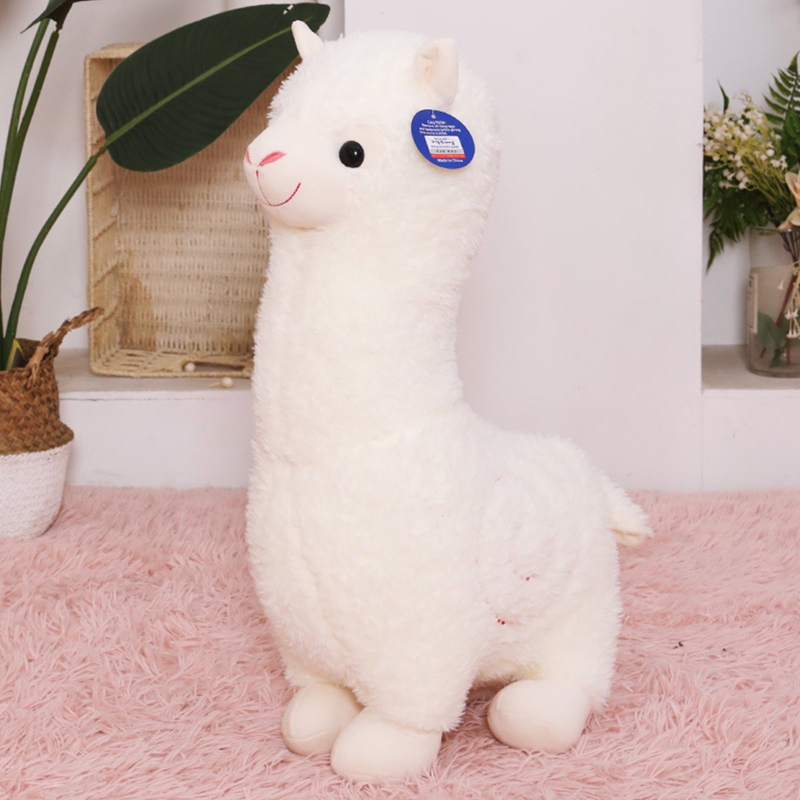 Apmemiss Clearance Alpaca Plush Toy, Llama Stuffed Animal Cute Soft Hug Washable Pillow Fluffy Kawaii Alpaca Plush Doll Gift for Girls Birthday Wedding Home Decor Valentines Day Gifts, 11 inch