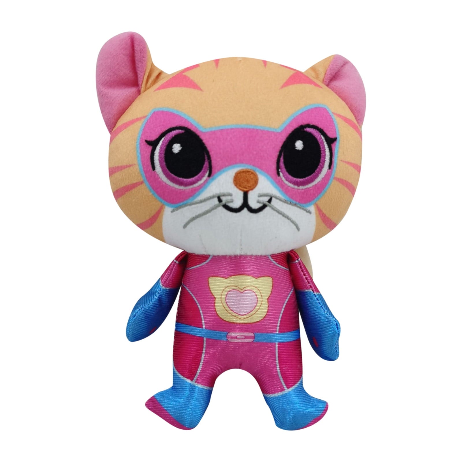 4pcs SuperKitties Plush Toys 7" Stuffed Animals Ultra-Soft Super Kitty Collectible Dolls, Interactive Plush Toy,Super kitty Bitsy Toy Gift for Kids Ages 2+ for Birthday Christmas, Home Nursery Decor