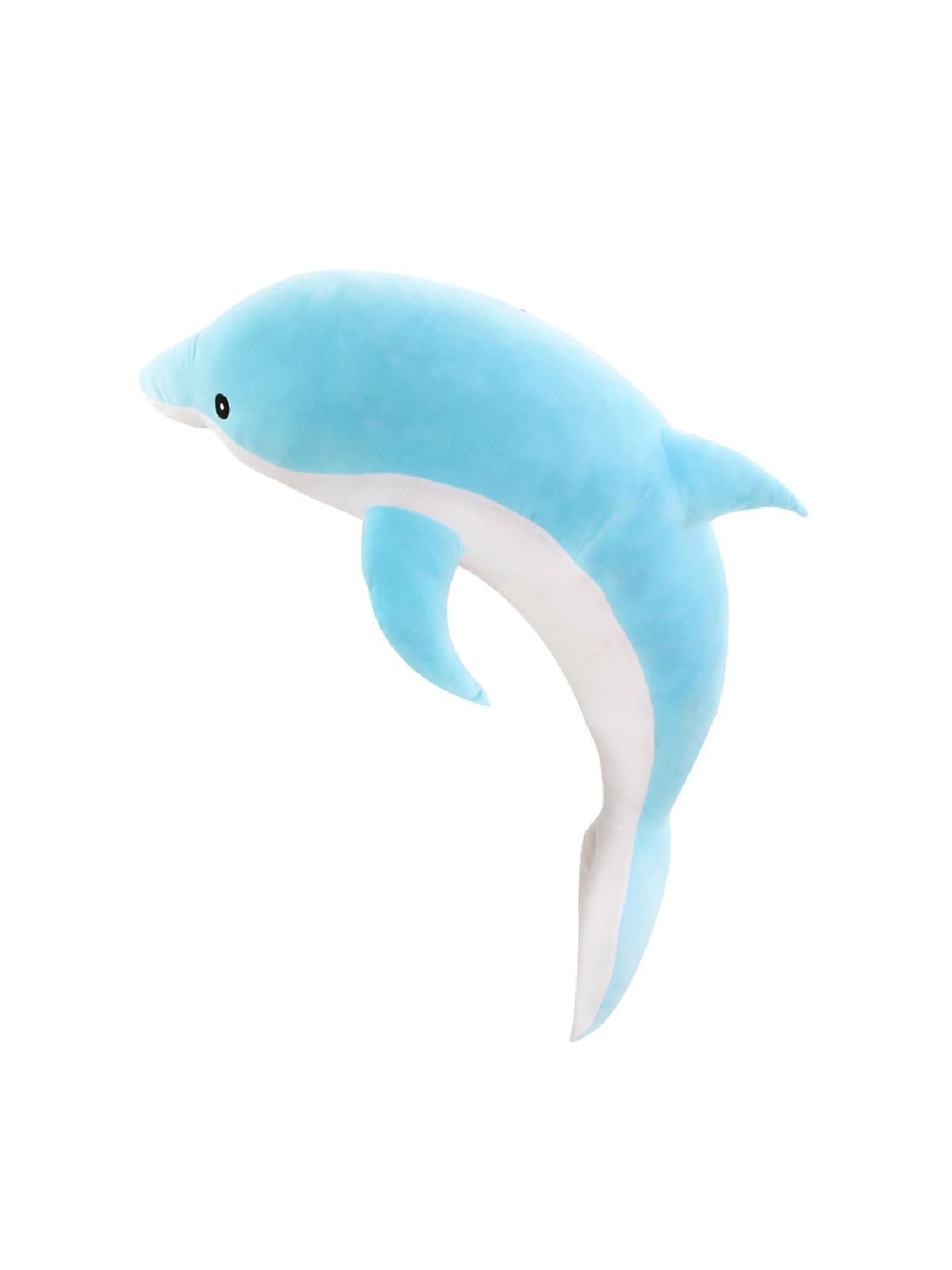 30/50cm Plush Stuffed Dolphin Throw Pillow House Decor Soft Comfort Sleeping Toy Children Room Ornament Birthday Gift